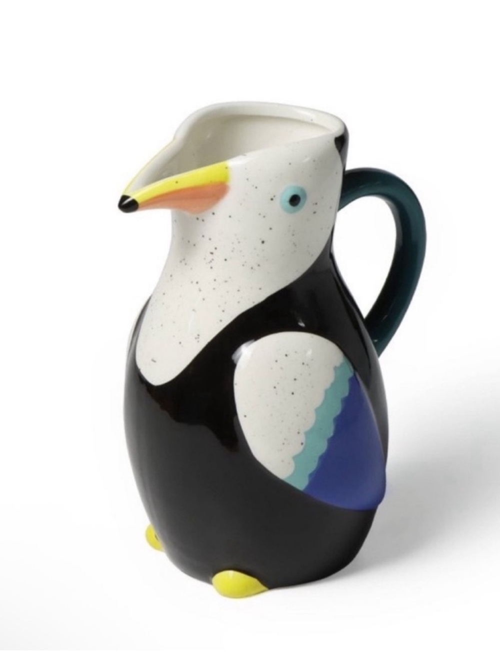 Target Bullseye Ceramic Toucan Watering Vase, Vibrant Colors, New!